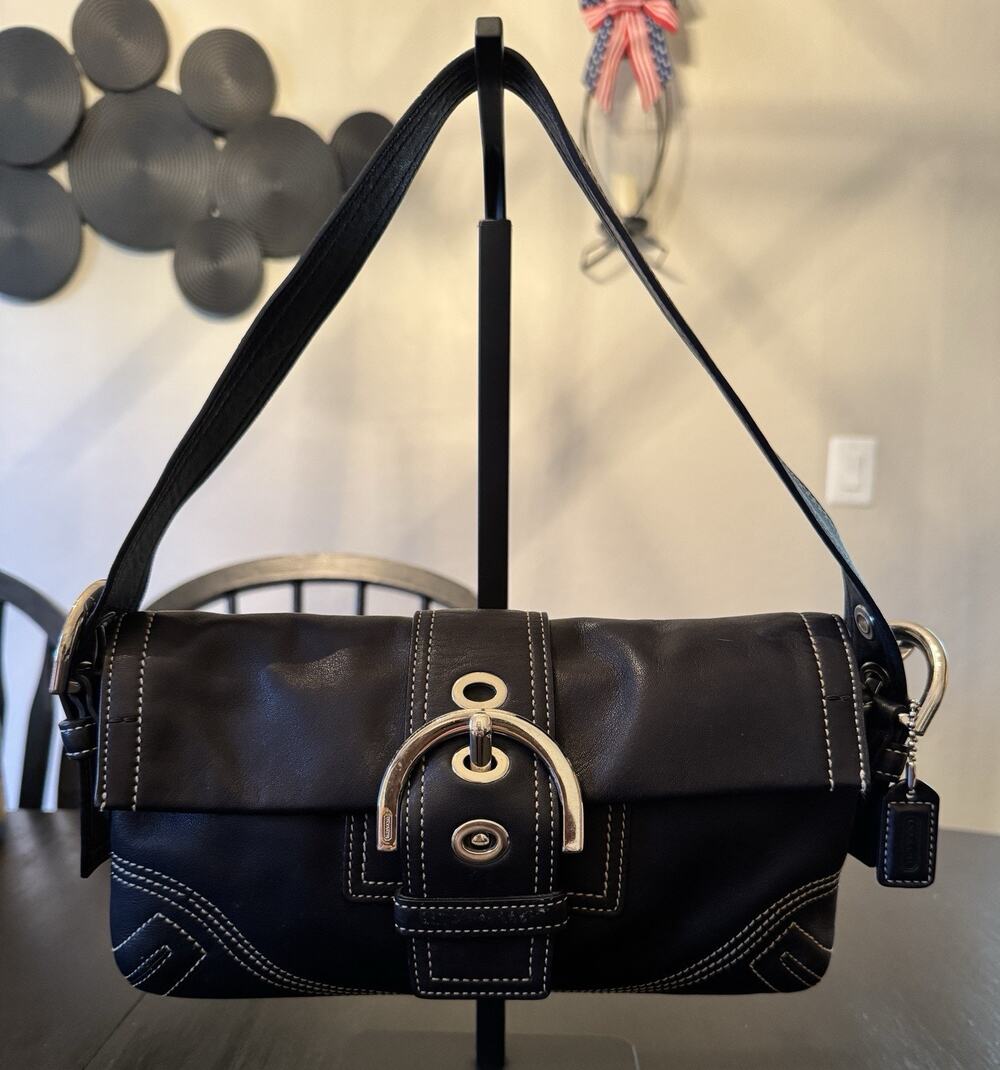 Vintage Coach Soho Flap Shoulder Bag